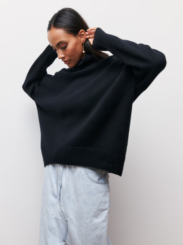 Warme gebreide dames coltrui, perfecte aanvulling op je winter kleding collectie.