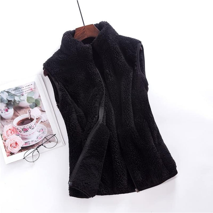 Comfortabele dames bodywarmer fleece, mouwloos vest perfect voor winterse dagen, casual look.