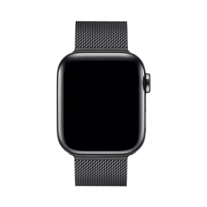 Elegant Milanese Apple Watch bandje, gemaakt van hoogwaardig roestvrij staal, magnetisch en stijlvol.