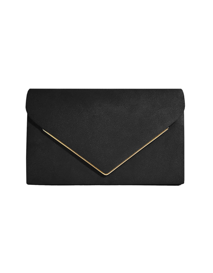 Stijlvolle dames accessoire: fluwelen clutch met suède-look, perfecte handtas voor elke gelegenheid.