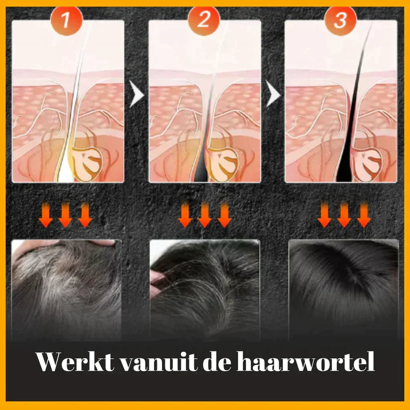 Close-up van de Anti-Grijs Shampoo Bar. Natuurlijke vegan formule voor een verjongende haarkleur.