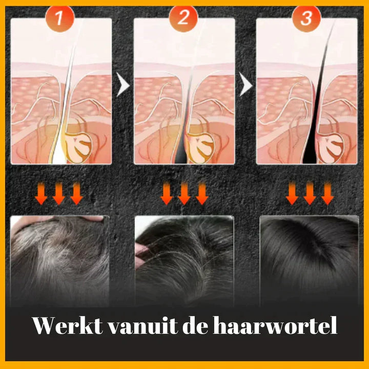 Close-up van de Anti-Grijs Shampoo Bar. Natuurlijke vegan formule voor een verjongende haarkleur.