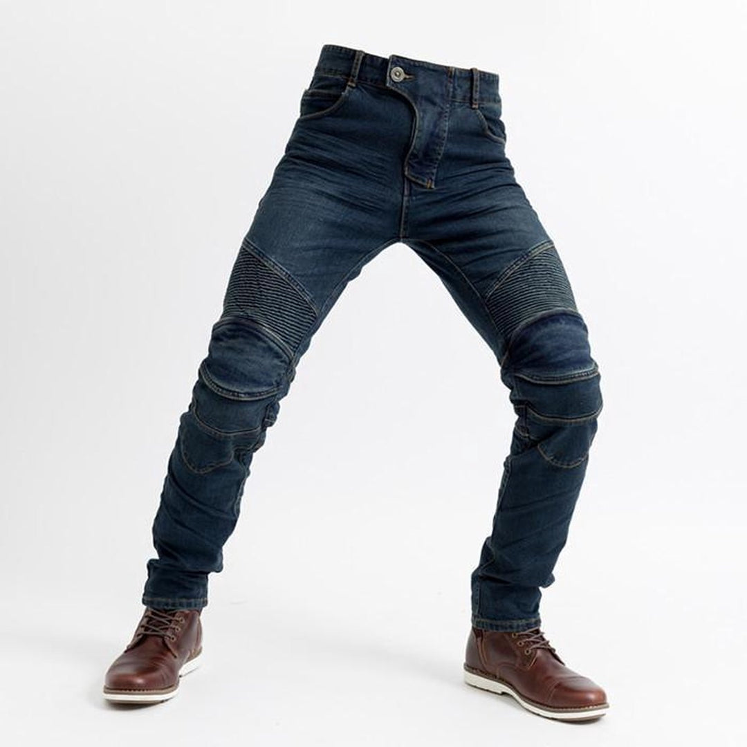 Complete IronGuard denim motorbroek; een veilige, comfortabele en duurzame keuze voor elke motorrijder.