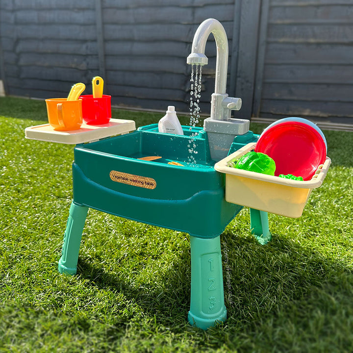 Vrolijke Magische Water Speelkeuken, een fantastisch cadeau voor kinderen met een echt werkende speelgoedkraan.