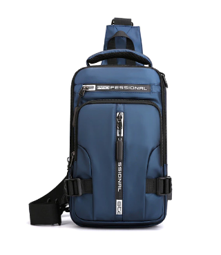 Ruime heren crossbody tas met meerdere zakken en organizer, voor reizen en dagelijks gebruik.