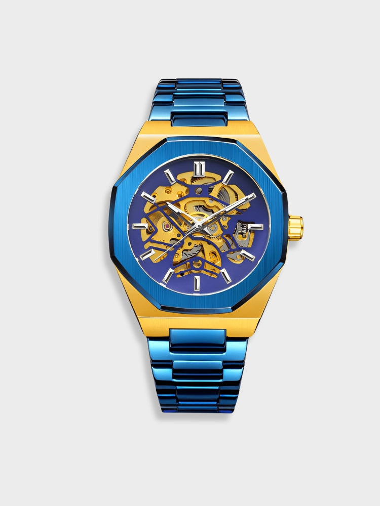 Klassiek automatisch herenhorloge met een elegant design, waterdicht en tijdloos accessoire.