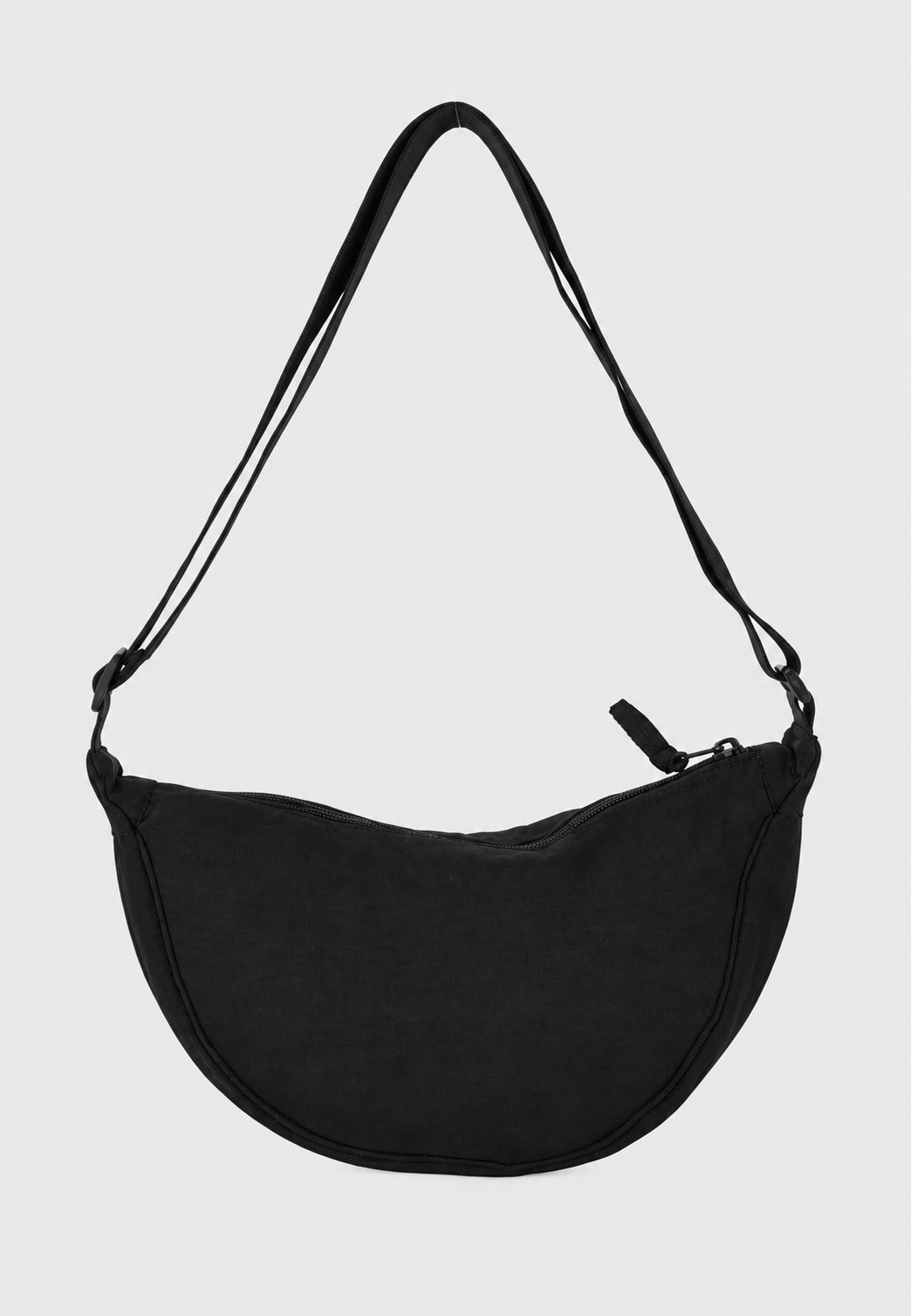 Comfortabele nylon halvemaan schoudertas voor dames, met handige verstelbare riem voor elke gelegenheid.