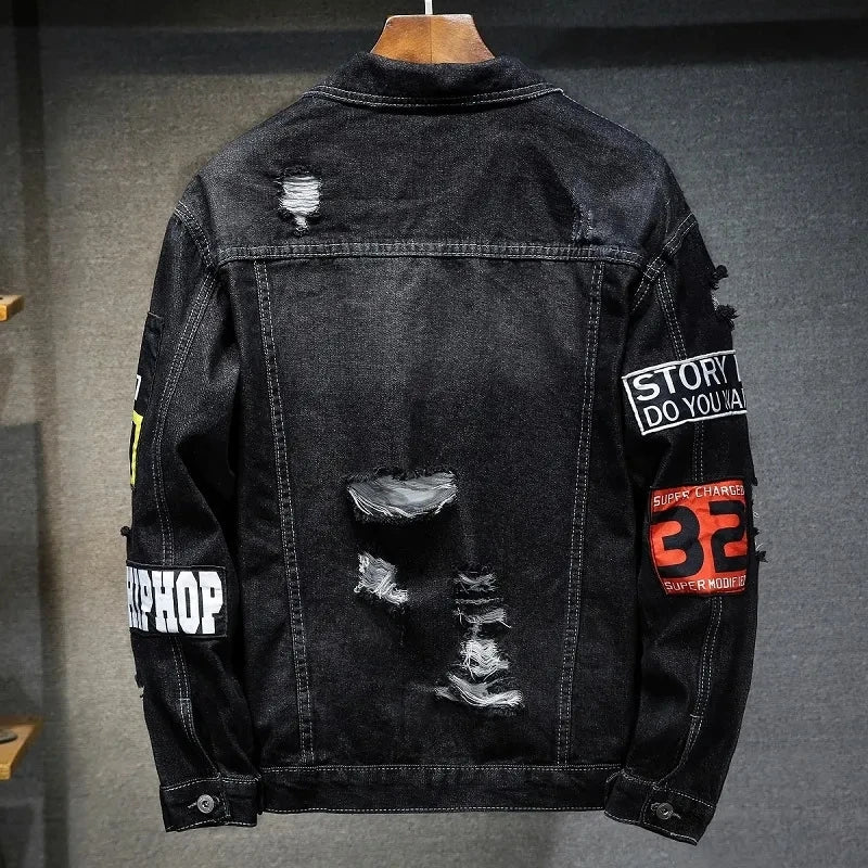 Avontuurlijk heren denim jack in stoere cowboy stijl. Ideale bovenkleding voor lente en herfst.