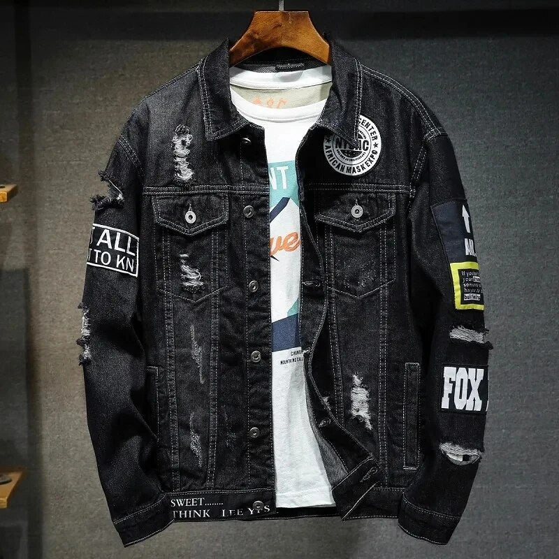 Stoere heren spijkerjas, perfect voor een casual streetwear look. Comfortabel denim jack voor elk seizoen.