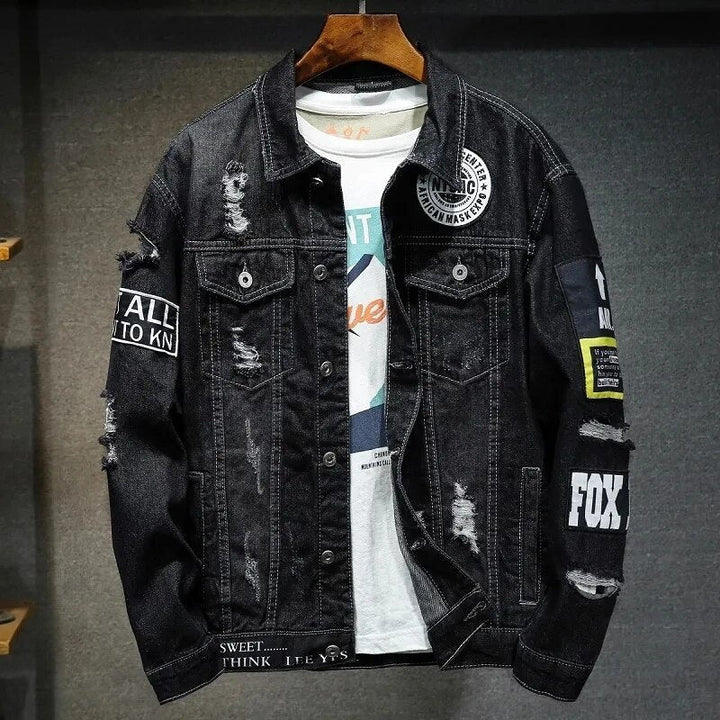 Stoere heren spijkerjas, perfect voor een casual streetwear look. Comfortabel denim jack voor elk seizoen.