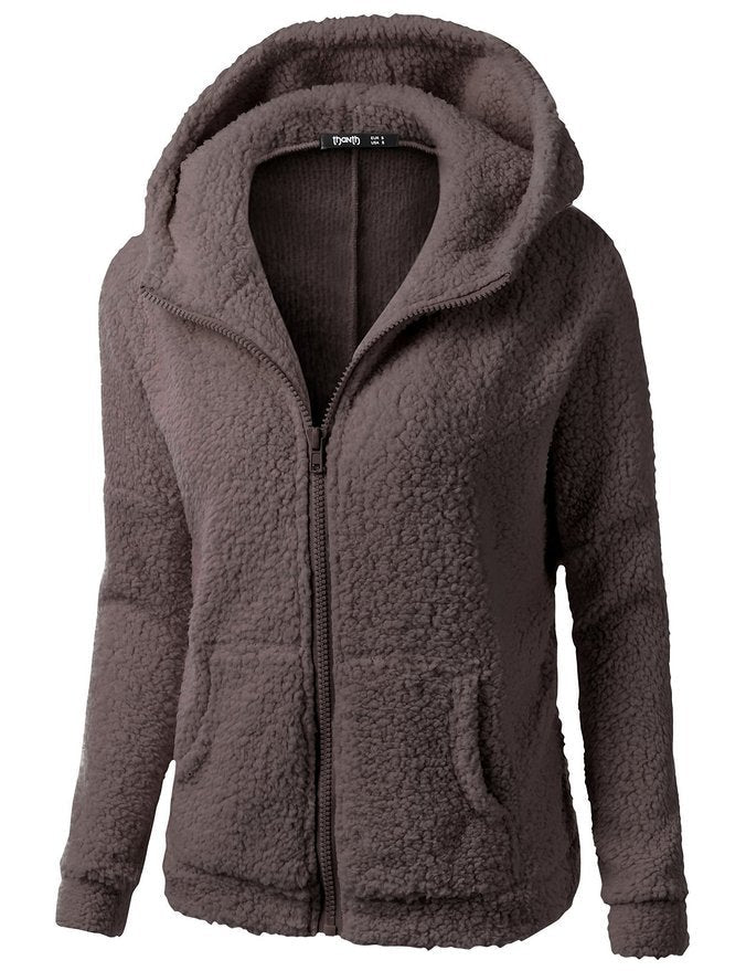 Effen dames fleece vest, met ritssluiting, zacht en comfortabel.