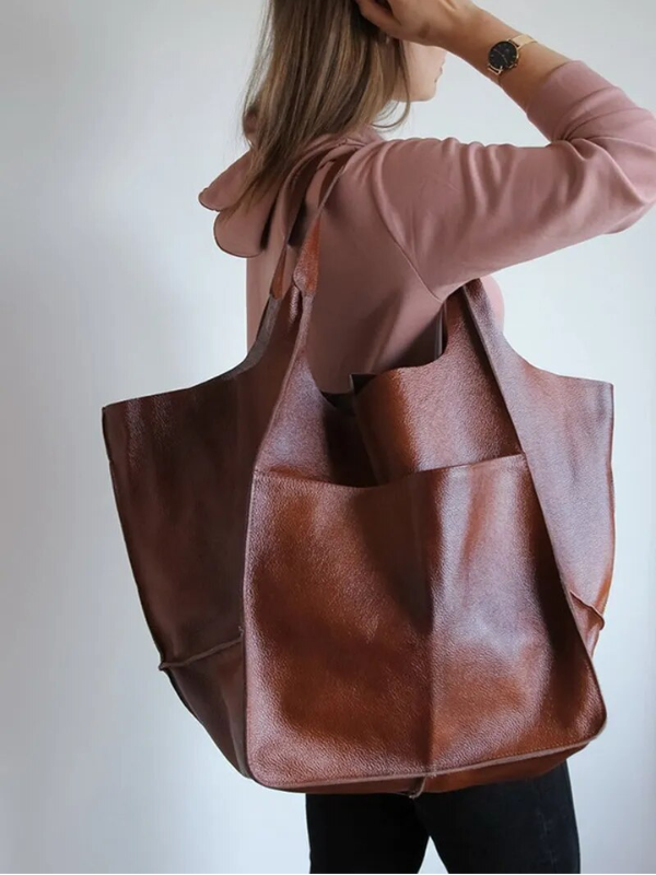 Veelzijdige dames strandtas Maxine, groot, in retro stijl, klaar voor de zomer.