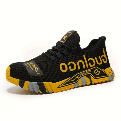 "Bruine werkschoenen met stalen neus, antislipzool en kevlar tussenzool voor bescherming en comfort op de werkvloer."