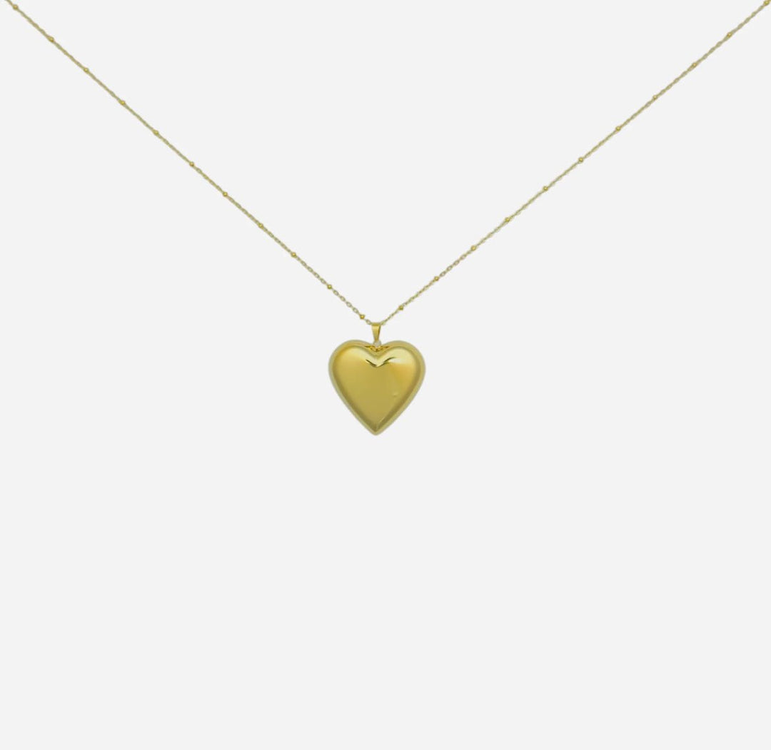 Mooie dames ketting met liefdeshartje, ideaal cadeau. Stijlvol roestvrij stalen sieraad voor elke gelegenheid.