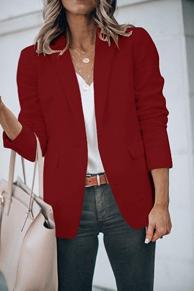 Klassieke vrijetijdsblazer dames, tijdloos design, perfect voor elke outfit.