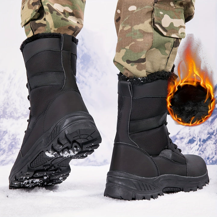 Heren waterdichte winter wandelschoenen, comfortabele regenlaarzen die voeten warm en droog houden tijdens het wandelen.