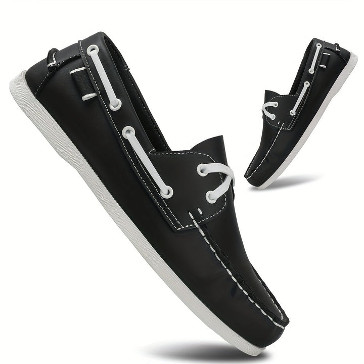 Vintage-stijl heren bootschoenen, model Thijs. Bieden comfort en grip voor dagelijks gebruik.