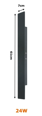 Stijlvolle waterdichte LED buitenwandlamp, aluminium, modern en energiezuinig voor buiten.