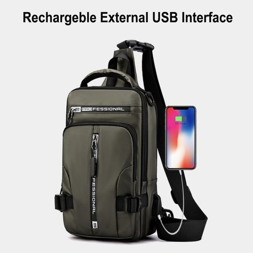 Veelzijdige heren anti-diefstal tas, waterdicht en compact, ideaal voor reizen en dagelijks gebruik.