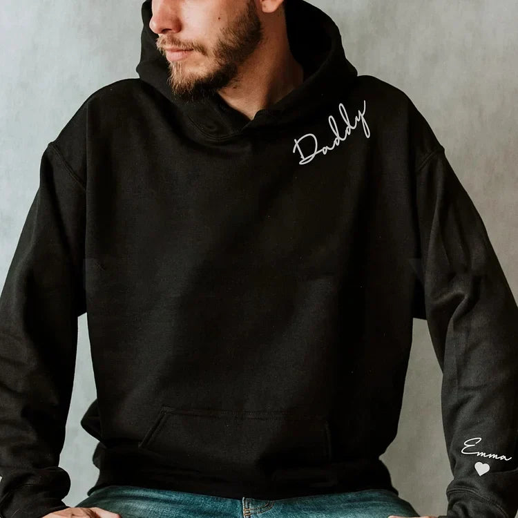 Dames gepersonaliseerde hoodie/sweater voor mama. Ideaal moederdag cadeau met unieke custom namen.