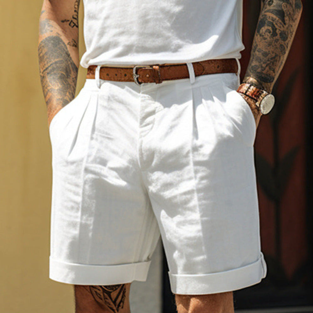 Tijdloze heren casual shorts CJ26 met relaxed fit en praktische zijzakken, ideaal voor dagelijks gebruik.