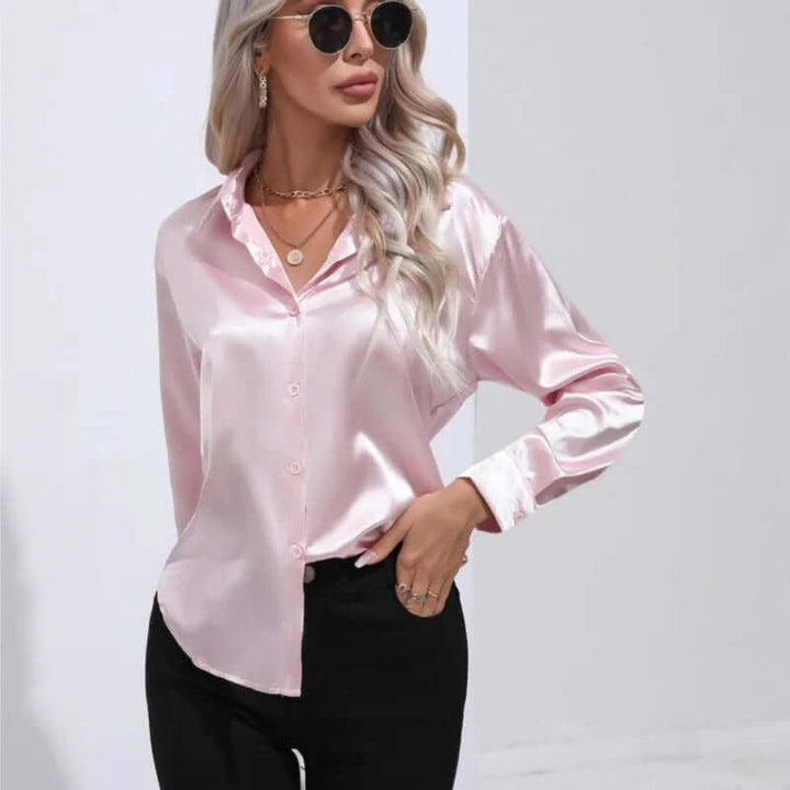 Modieuze dames tuniek, elegante losse pasvorm met lange mouwen, veelzijdig te dragen.