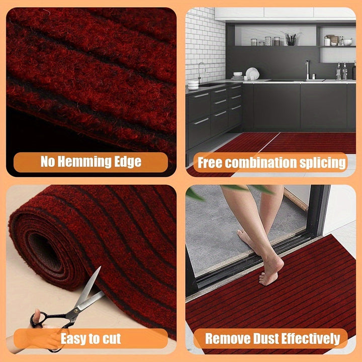 Praktische buitenloper of binnenloper, antislip, wasbaar, weerbestendig polyester halmat.