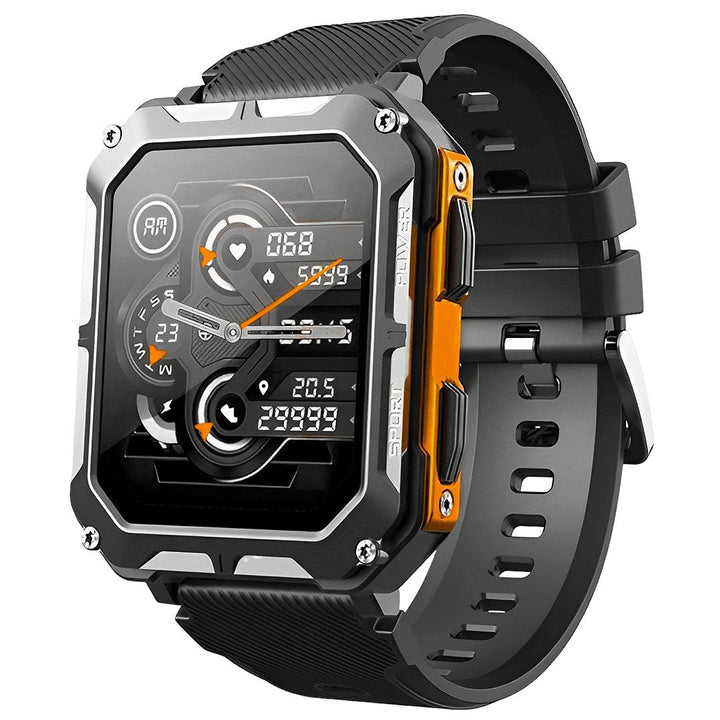 Onverwoestbaar herenhorloge, deze robuuste smartwatch is ideaal voor intensieve sport en outdoor avonturen.