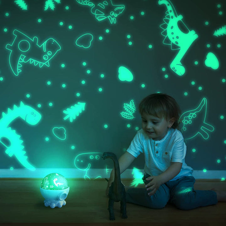 Dinosaurus projector nachtlamp creëert magische sterrenhemel projectie. Perfect voor kinder slaapkamer ontspanning.
