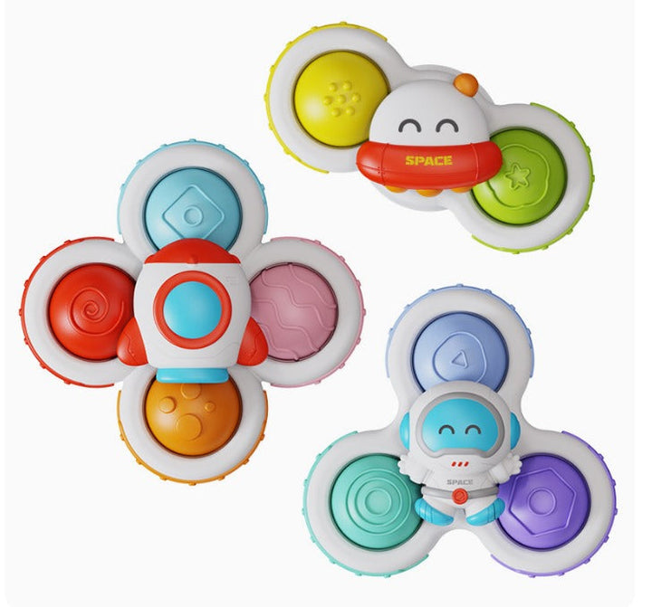 Sensorisch kinderspeelgoed: set van 3 draaibare baby spinners, stimuleert de ontwikkeling van je kind.