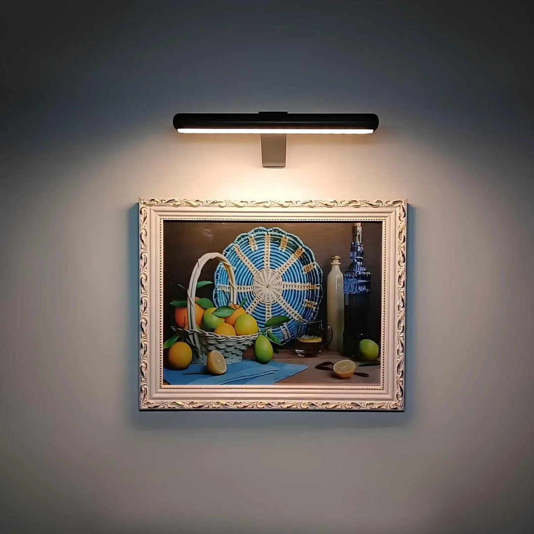 Oplaadbare ArtGlow LED wandlamp, sfeervolle kunstverlichting voor elk schilderij zonder kabels.