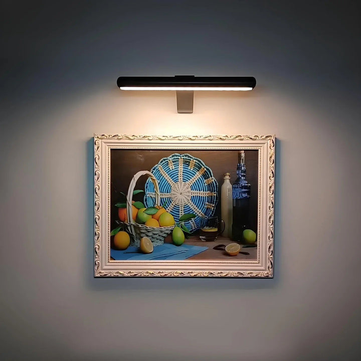 Oplaadbare ArtGlow LED wandlamp, sfeervolle kunstverlichting voor elk schilderij zonder kabels.