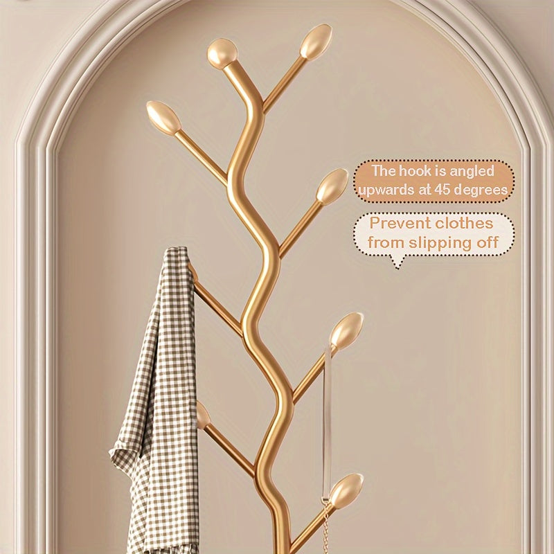 BranchLine staande kapstok met diverse haken. Modern metaal design, sfeervol en functioneel in elke hal.