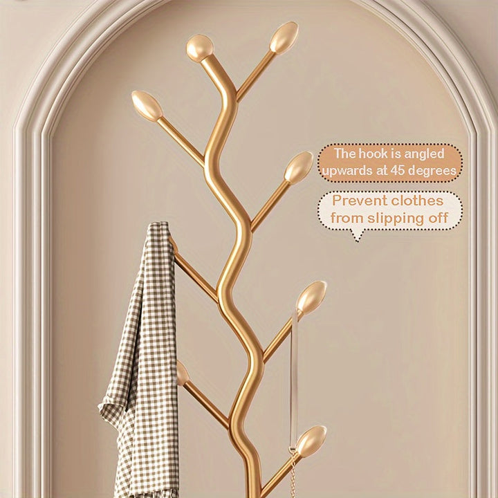 BranchLine staande kapstok met diverse haken. Modern metaal design, sfeervol en functioneel in elke hal.