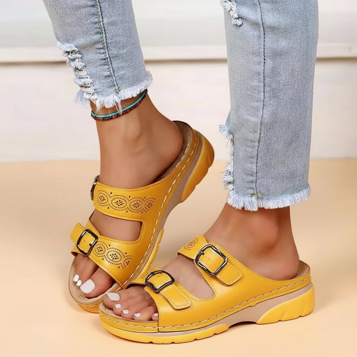 Elegante dames sleehaksandalen (grote maten) voor de zomer, perfect voor comfort en stijl op strand of vakantie.