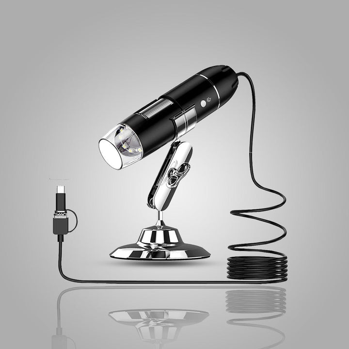 Digitale USB microscoop camera voor telefoon. Hoge resolutie vergroting voor mobiele observatie en onderzoek.
