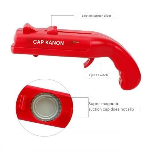 Maak van doppen openen een feestje met deze unieke, schietende flesopener BlastCap.