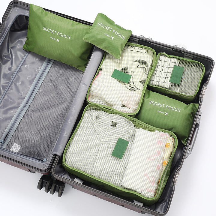 Complete set inpakblokjes en kofferorganizers voor een georganiseerde en efficiënte reis met je bagage.