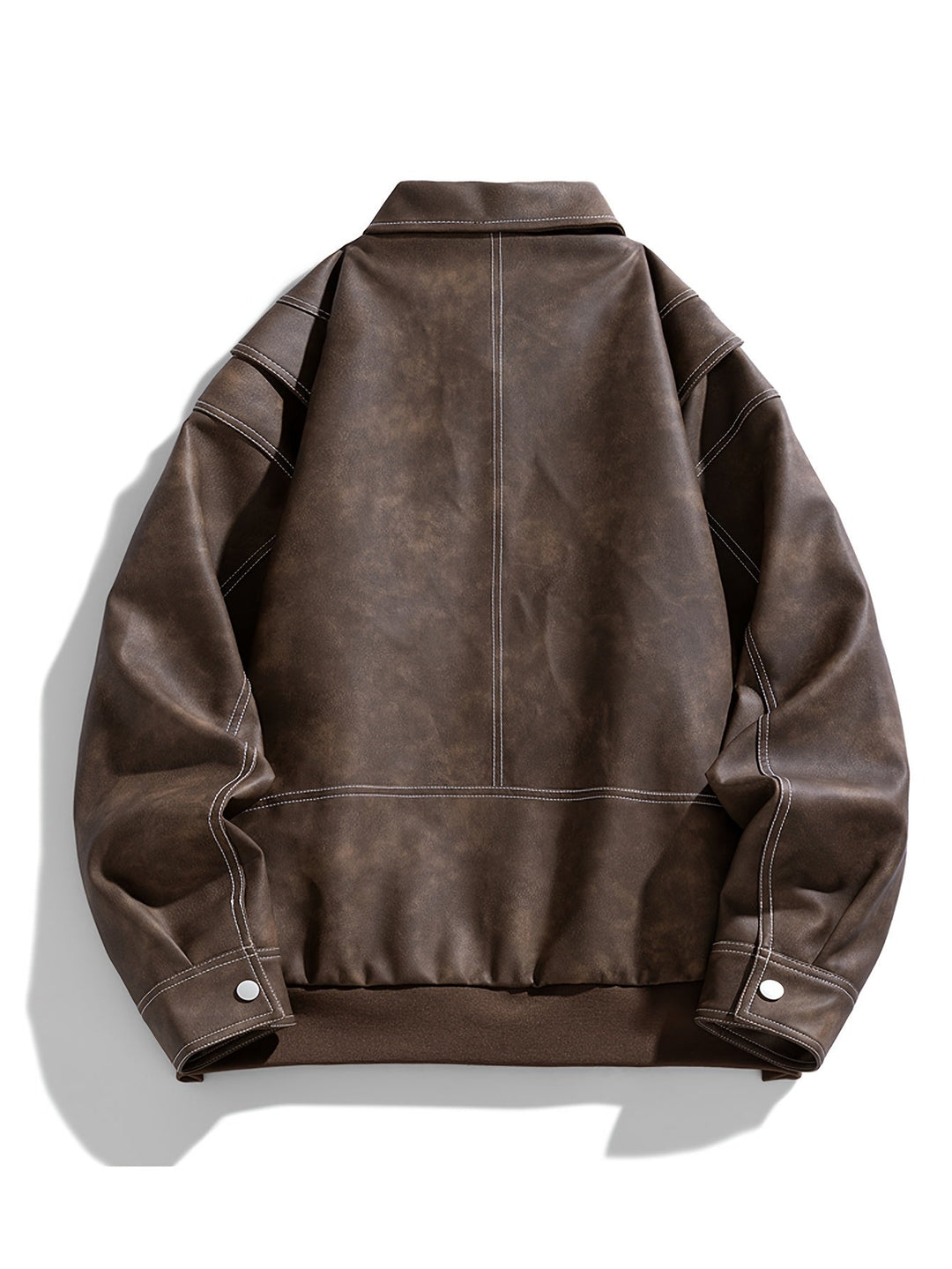 Moderne heren bovenkleding, een cleane casual jas met klepkraag en verborgen sluiting.