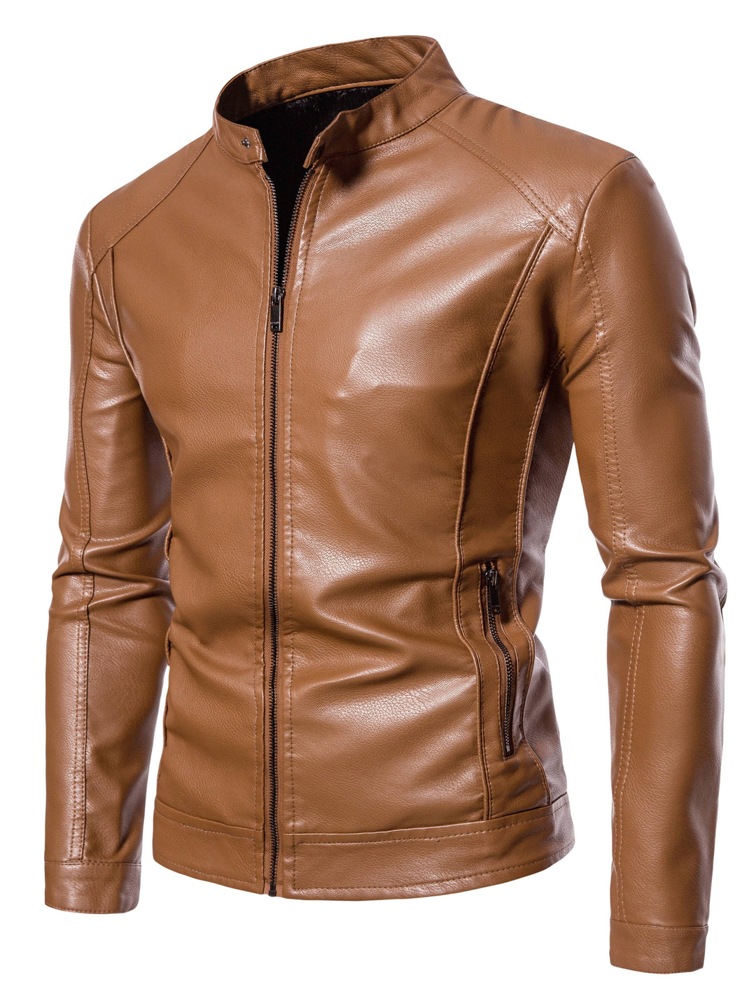 Stijlvolle heren winterjas met warme voering en ritssluiting, perfect voor koude dagen. Casual en comfortabel.