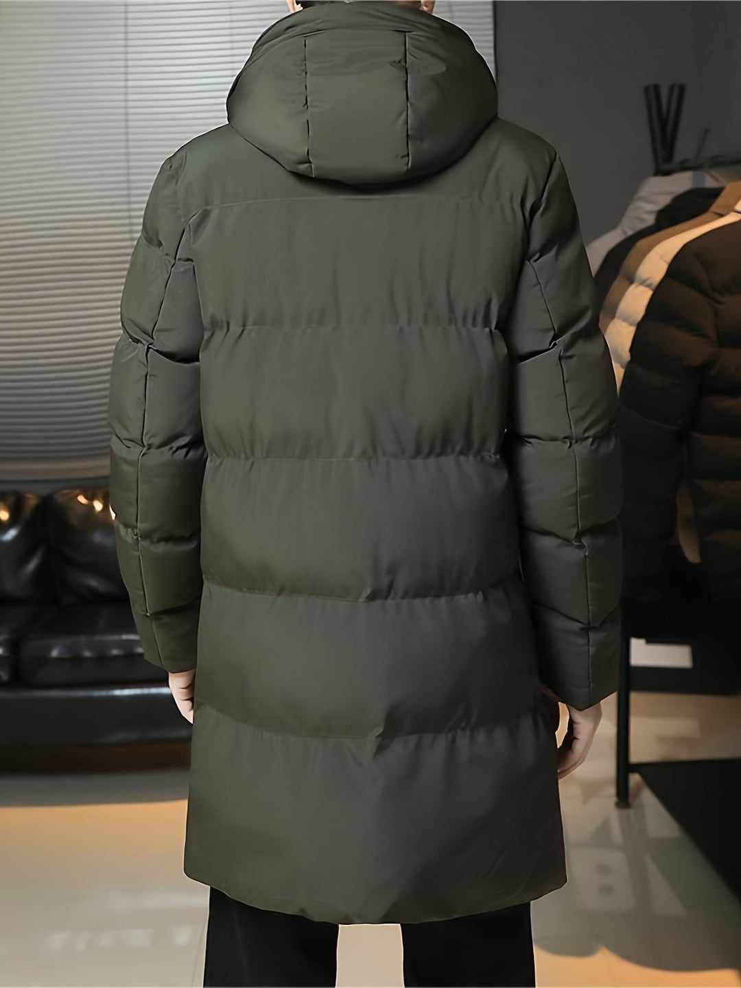 Warme katoenmix heren parka, perfecte bovenkleding voor koude winterdagen.