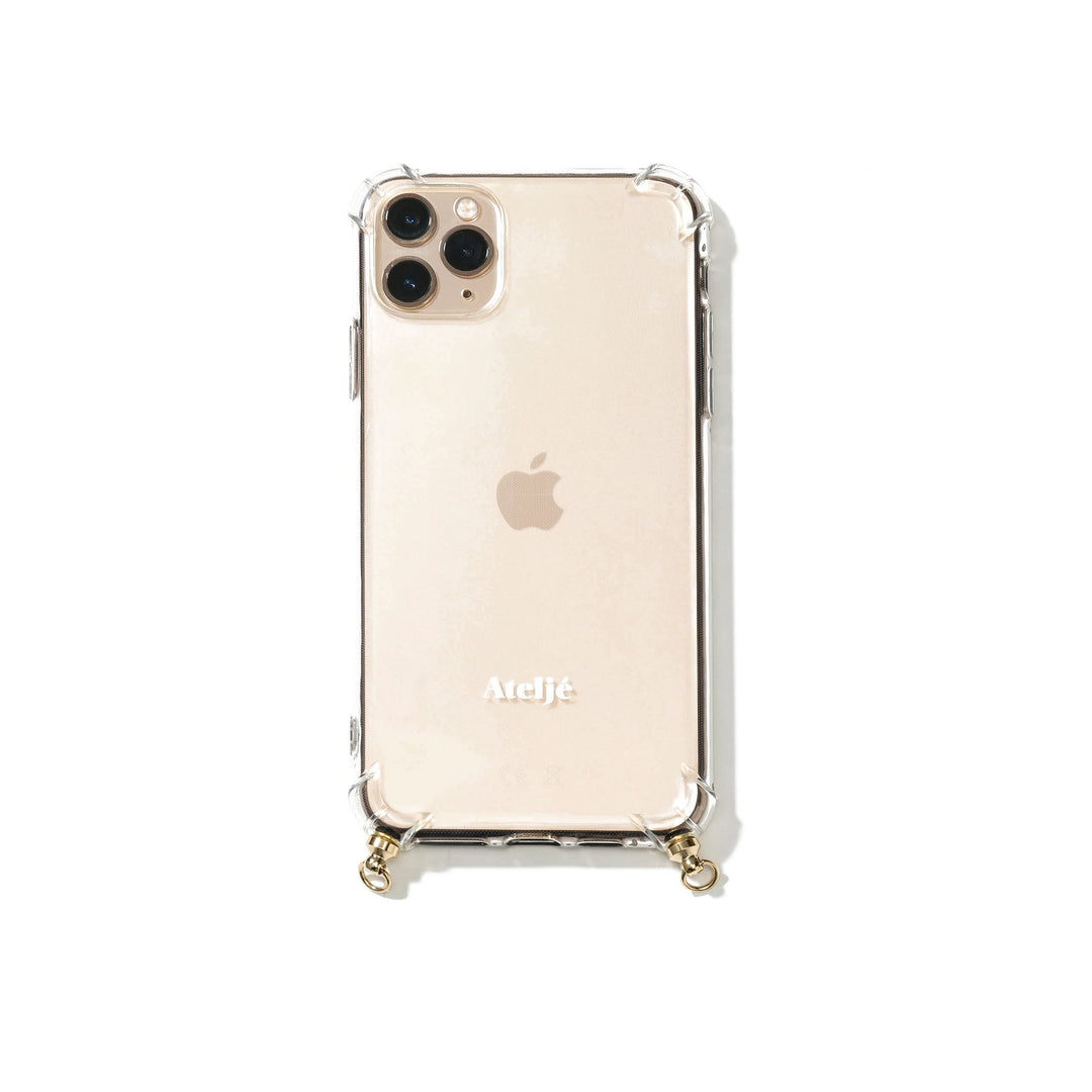 Stijlvol iPhone telefoonhoesje Lily met verstelbaar koord voor een trendy look en handsfree gemak.