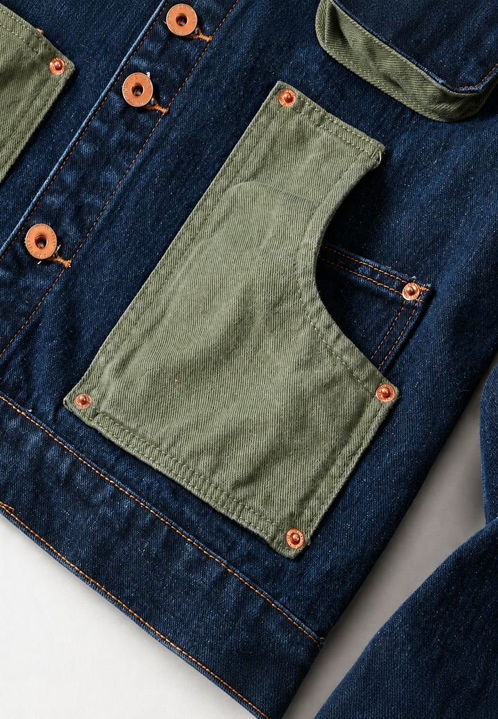 Elegant heren jasje in marineblauw, casual stijl, met voldoende functionele zakken. Ideaal voor herfst en lente.