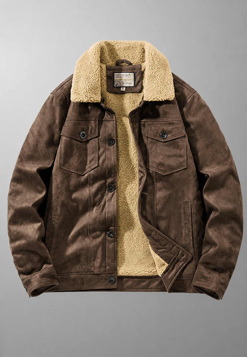 Warme heren winterjas met capuchon en comfortabele voering, ideaal voor dagelijkse casual bovenkleding.