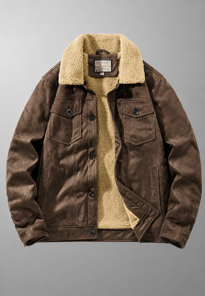 Warme heren winterjas met capuchon en comfortabele voering, ideaal voor dagelijkse casual bovenkleding.