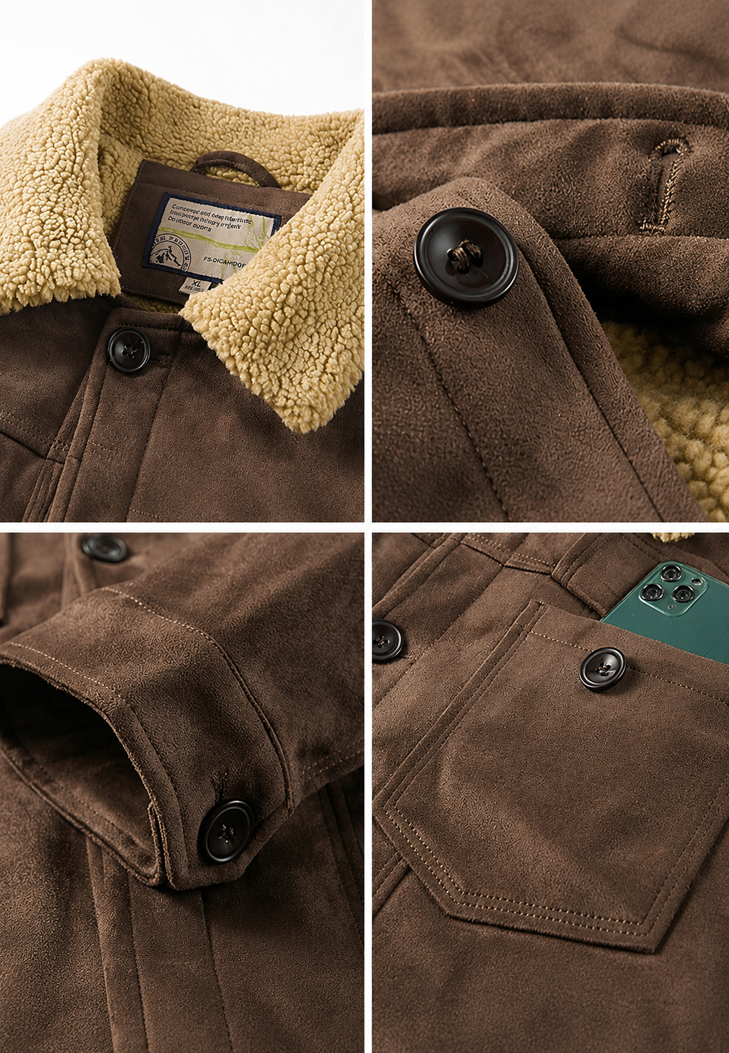 Heren winterjas met zachte, comfortabele voering; een warme en stijlvolle casual jas voor koude dagen.