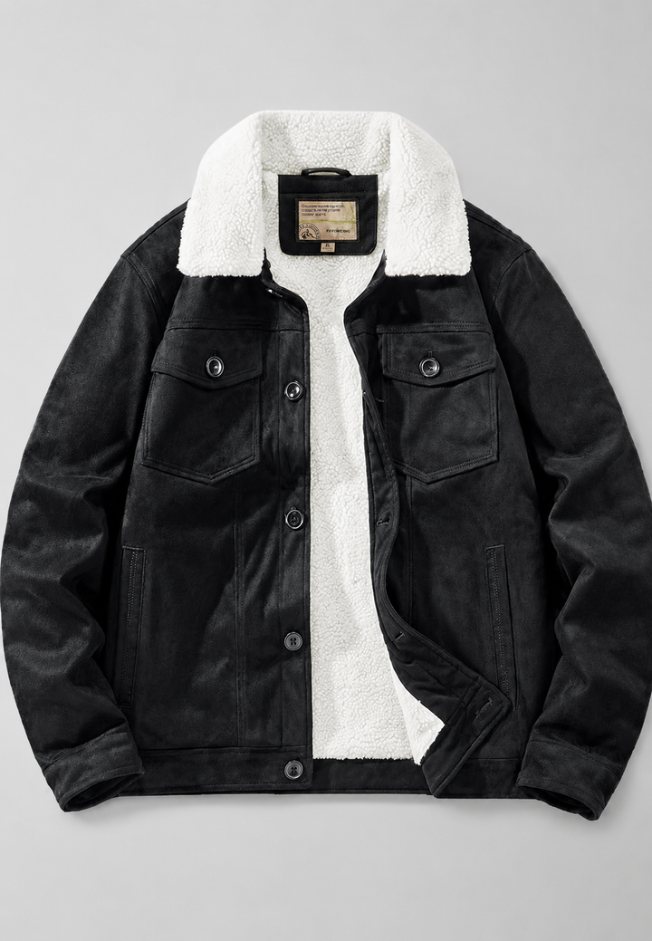 Hoogwaardige heren winterjas, duurzaam en warm met comfortabele voering; essentiële herenkleding.