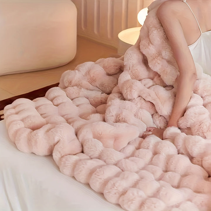 Premium kwaliteit fleece deken, zacht, warm en hypoallergeen, perfect voor uw comfort.