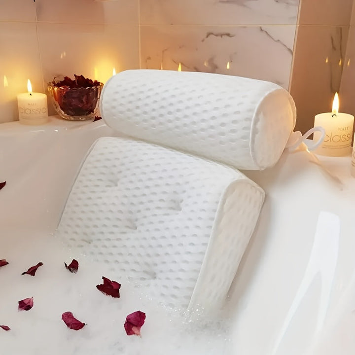 Comfortabel relaxkussen met antislip, ideaal voor diepe ontspanning en optimale ondersteuning in bad.