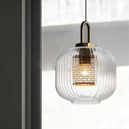 Hanglamp met Glazen Kap - Sfeervolle Verlichting